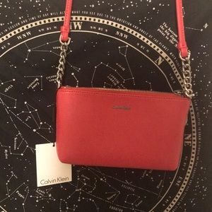 NWT Calvin Klein hot pink crossbody bag